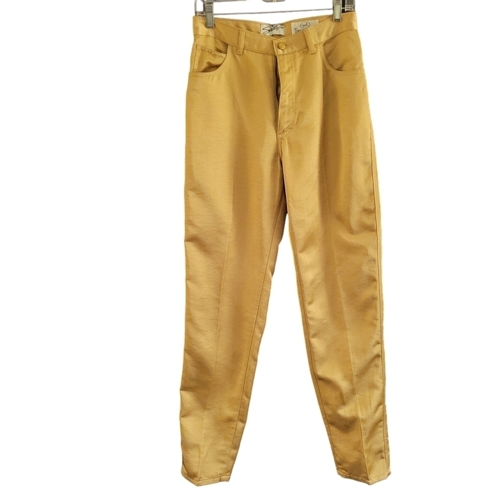 Vintage Opal by Lorraine Wardy Gold Pants 10